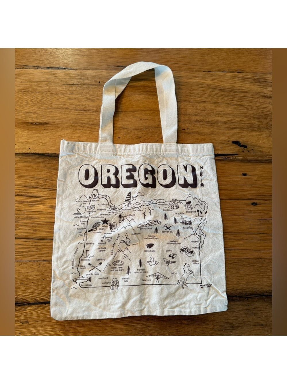 State of Oregon Canvas Tote Bag